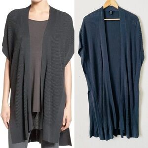 Eileen Fisher OS ribbed tencel kimono cardigan